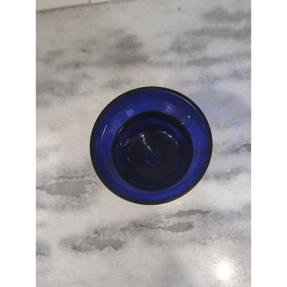 Party‎ Light Cobalt Blue Votive Holder, Tea Light Candle Holder, Bubble Glass - Picture 6 of 10